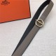 Hermes Circle belt buckle & Reversible leather strap 25 mm Epsom Grey High