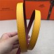 Hermes Gamma belt buckle & Reversible leather strap 13 mm Epsom Yellow/Wine High