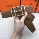 Hermes Cape Town belt buckle & Reversible leather strap 38 mm Togo Camel High