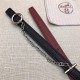 Hermes Chain belt buckle & Reversible leather strap 13 mm Epsom Black/Burgundy High