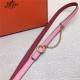 Hermes Chain belt buckle & Reversible leather strap 13 mm Epsom Pink/Red High