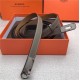 Hermes Kelly 18 belt Epsom Grey High