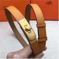 Hermes Kelly 18 belt Epsom Orange High