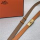 Hermes Kelly 18 belt Epsom Orange High