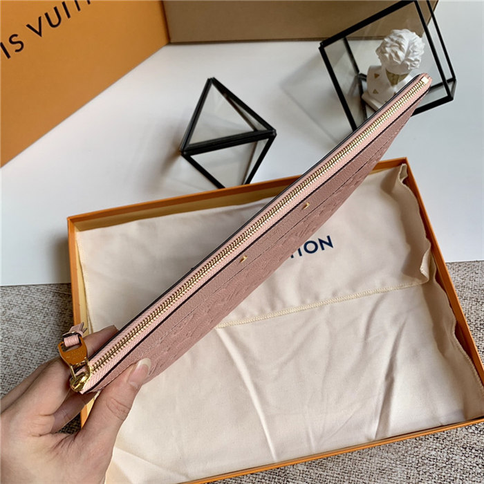 Louis Vuitton DAILY POUCH Monogram Empreinte Pink High