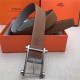 Hermes Reversible belt 32 mm Togo Camel/Grey High