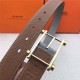 Hermes Reversible belt 32 mm Togo Camel/Grey High