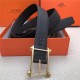 Hermes Reversible belt 32 mm Togo Black/Coffee High