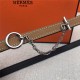 Hermes Chain belt buckle & Reversible leather strap 13 mm Epsom Camel/Black High