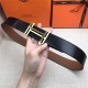 Hermes H au Carre belt buckle & Reversible leather strap 32/38 mm Togo Camel High