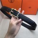 Hermes Society 32 reversible belt Epsom Black High