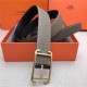 Hermes Society 32 reversible belt Epsom Grey High