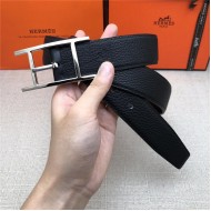 Hermes Quentin reversible belt 32 mm Togo Black High