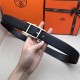 Hermes Quentin reversible belt 32 mm Togo Black High