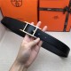 Hermes Quentin reversible belt 32 mm Togo Black High