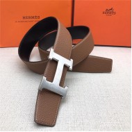 Hermes H belt buckle & reversible strap 32/38 mm Togo Camel High