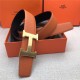 Hermes H belt buckle & reversible strap 32/38 mm Togo Orange High