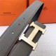 Hermes H belt buckle & reversible strap 32 mm Epsom Grey High