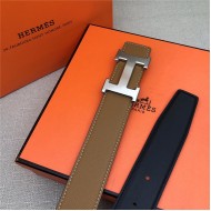 Hermes H belt buckle & reversible strap 32 mm Epsom Camel High