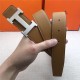 Hermes H belt buckle & reversible strap 32 mm Epsom Camel High