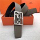 Hermes Carriage reversible Belt 32/38 mm Togo Grey High