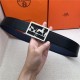 Hermes Carriage reversible Belt 32/38 mm Togo Navy High