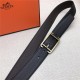 Hermes Society 32 reversible belt Togo Black/Coffee High