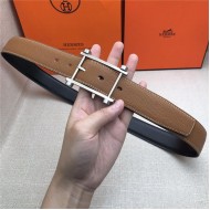 Hermes Reversible belt 32 mm Epsom Camel High