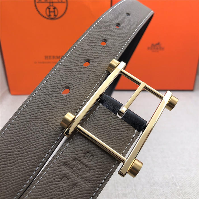 Hermes Reversible belt 32 mm Epsom Grey High