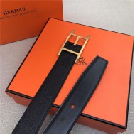 Hermes Quentin reversible belt 32 mm Epsom Black High