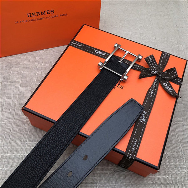 Hermes Reversible belt 32 mm Togo Black High