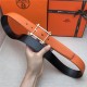 Hermes Reversible belt 32 mm Togo Orange High