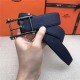 Hermes Reversible belt 32 mm Togo Navy High