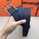 Hermes Reversible belt 32 mm Togo Navy High