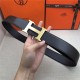 Hermes H belt buckle & reversible strap 32/38 mm Epsom Coffee/Black High