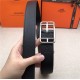 Hermes Cape Code 32 reversible belt Togo Black High