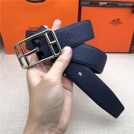 Hermes Cape Code 32 reversible belt Togo Navy High