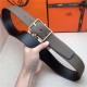 Hermes Reversible Belt 38 mm Togo Grey High