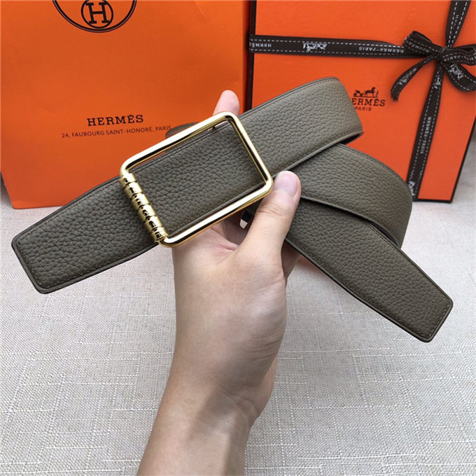 Hermes Code 32/38 reversible belt Togo Grey High