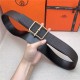 Hermes Batonnet belt buckle & Reversible leather strap 32/38 mm Togo Coffee High