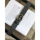 Gucci GG belt with interlocking G buckle Silver 38mm High