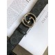 Gucci GG belt with interlocking G buckle Silver 38mm High