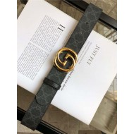 Gucci GG belt with interlocking G buckle Gold 38mm High