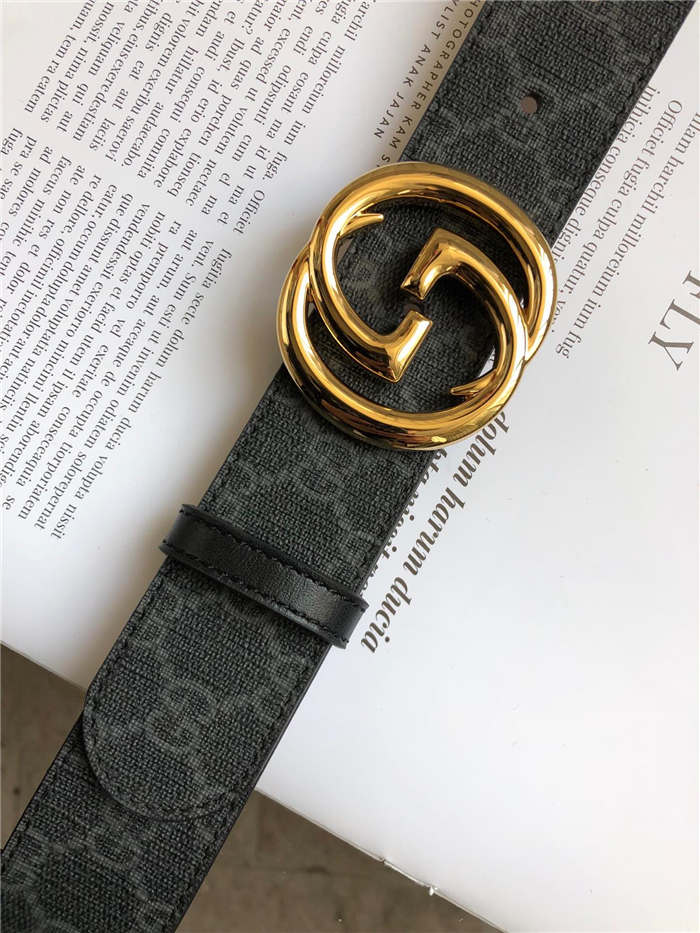 Gucci GG belt with interlocking G buckle Gold 38mm High