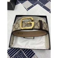 Gucci GG belt with G buckle Gold 38mm High