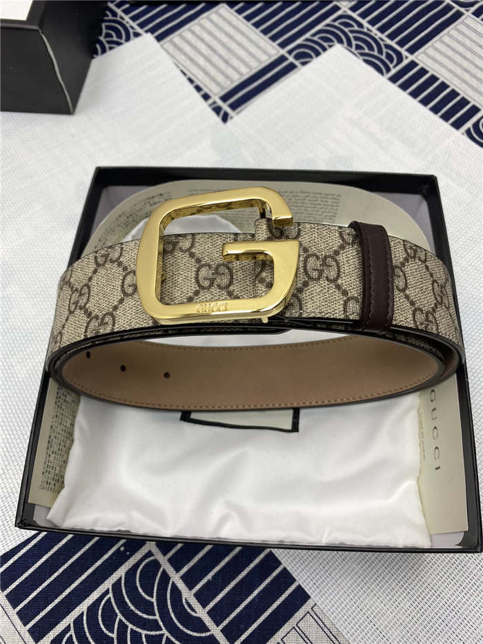 Gucci GG belt with G buckle Gold 38mm High