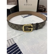 Gucci GG belt with G buckle Gold 38mm High