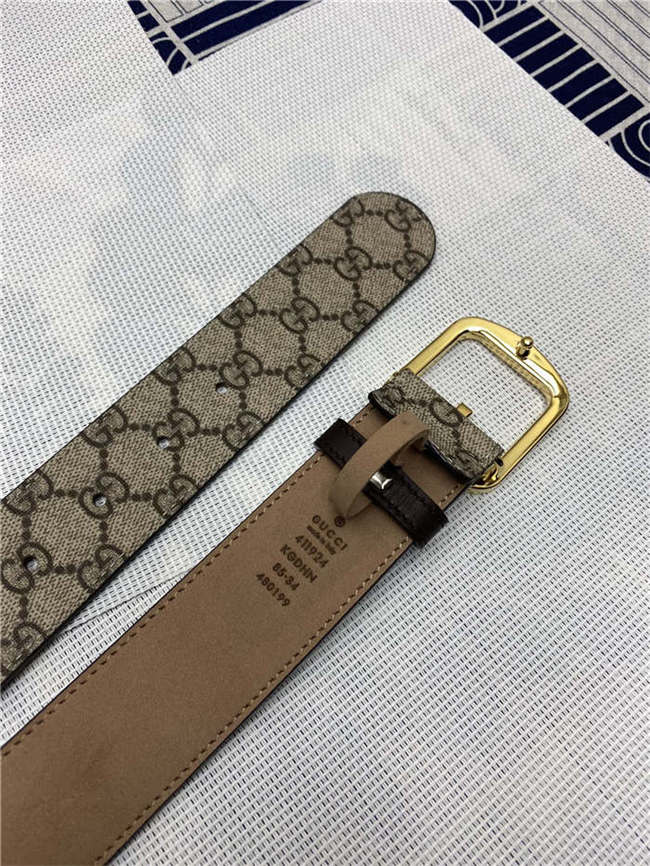 Gucci GG belt with G buckle Gold 38mm High