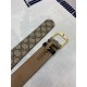 Gucci GG belt with G buckle Gold 38mm High