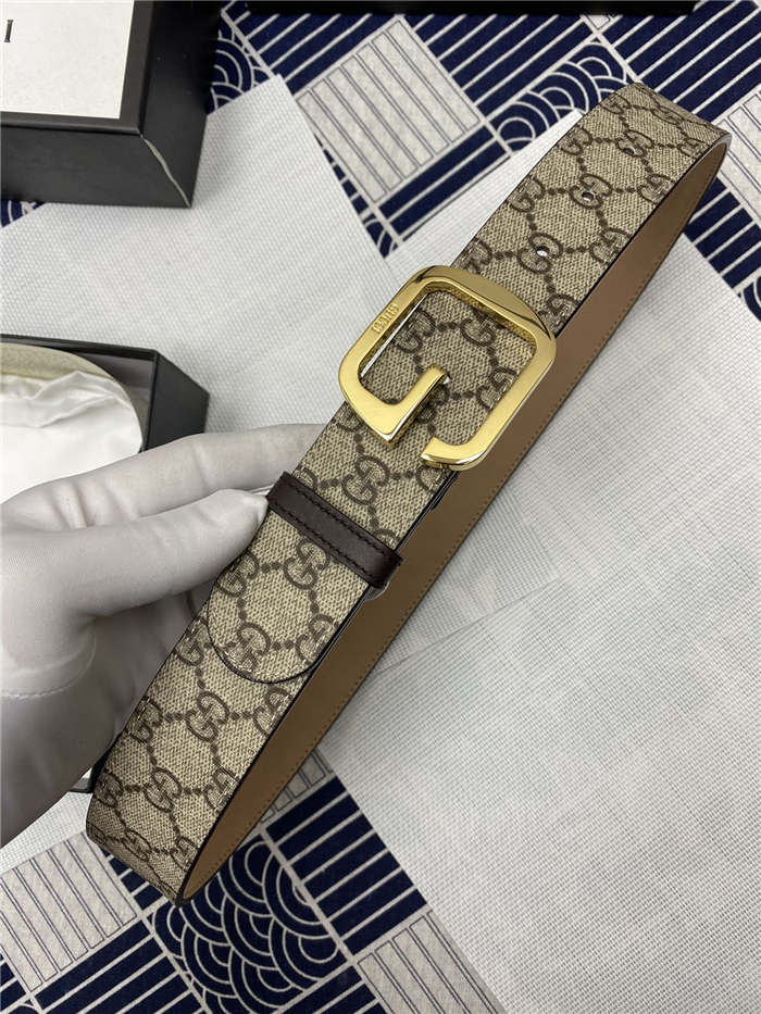 Gucci GG belt with G buckle Gold 38mm High